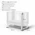 Кровать детская Млада Премиум маятник продольный, цвет белый (ЭКОКОЖА)